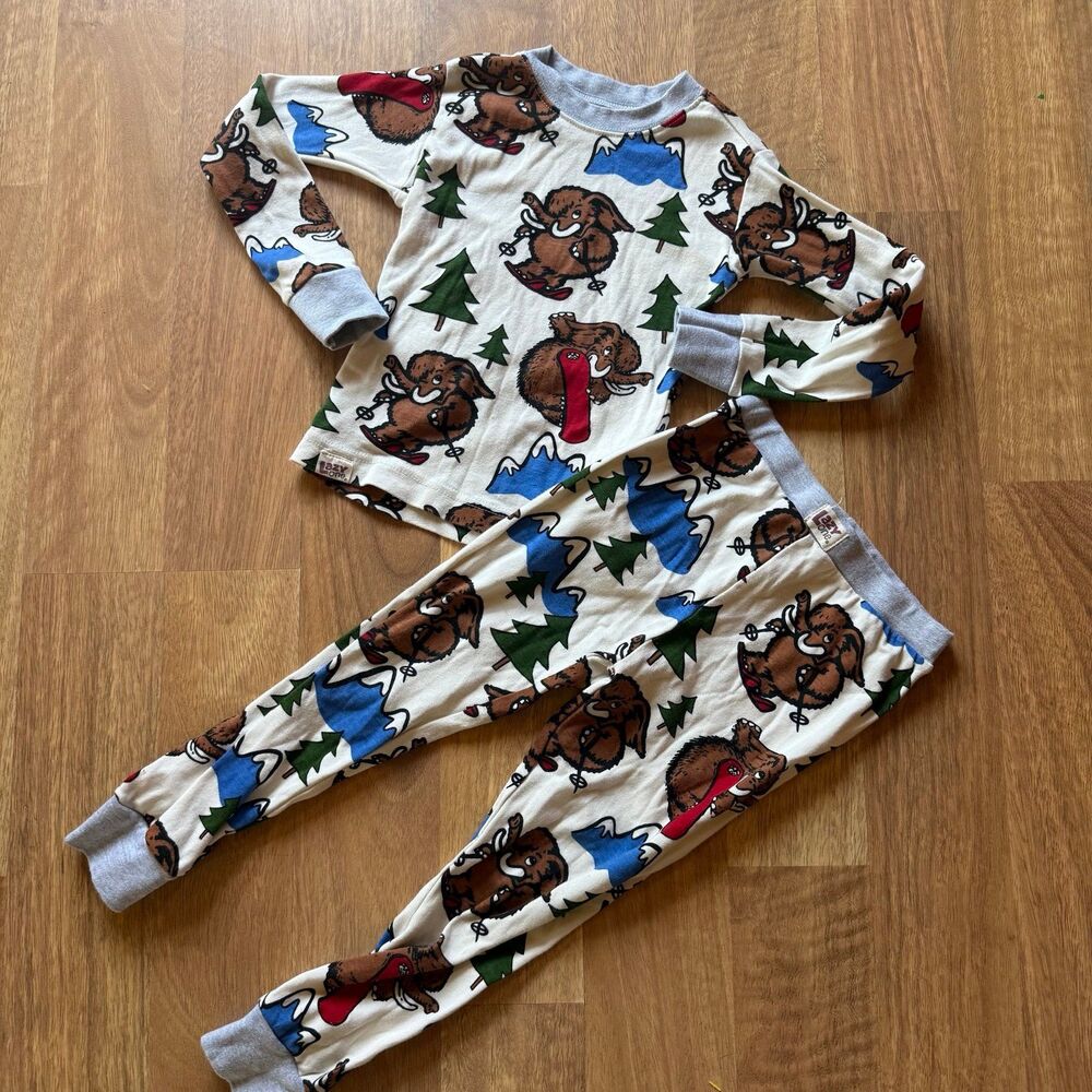 Lazy ONE Mammoth Mountain mascot kids  pajamas